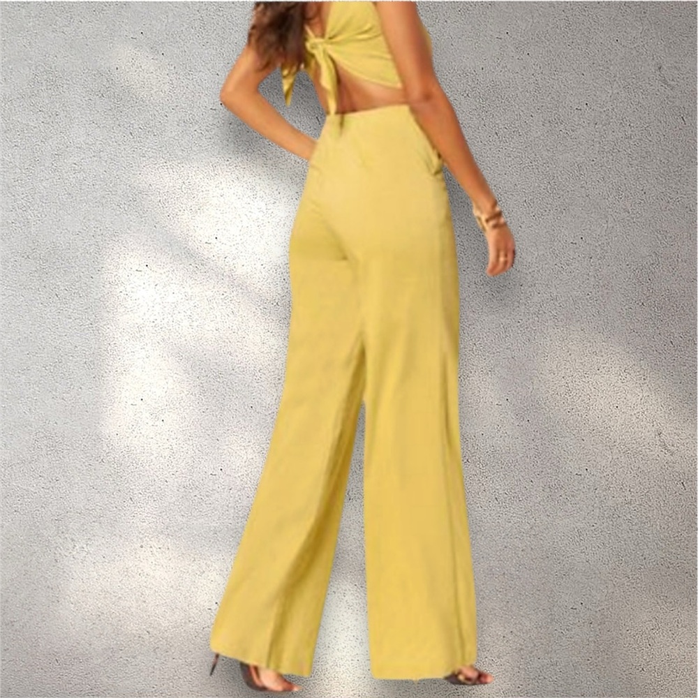 Eva Mendes for New York & Company Yellow Jumpsuit